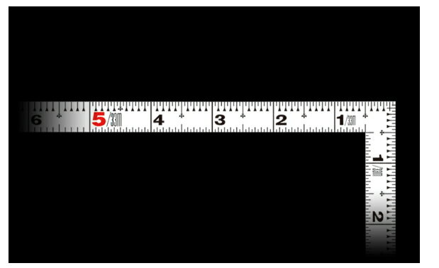 シンワ測定　曲尺同厚　ホワイト　1尺　表裏同目　名作　11102