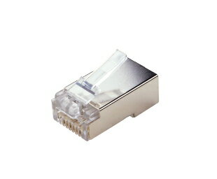 DENSAN(デンサン/ジェフコム) カテゴリー6A モジュラープラグ(シールド付・貫通タイプ) 100個入 TP-MJ-6A-808STC DENSAN(デンサン/ジェフコム) カテゴリー6A モジュラープラグ(シールド付・貫通タイプ) 100個入 TP-MJ-6A-808STC