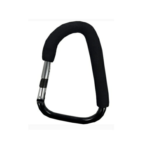 UPDRAFT/アップドラフト　カラビナビッグ 黒　200mm　クッショングリップ付　BK-1 (1個入)