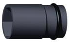 マキタ電動工具 インパクトレンチ用六角ソケット 角ドライブ（sq）19mm（ピン Oリング付） 32-52 A-43505