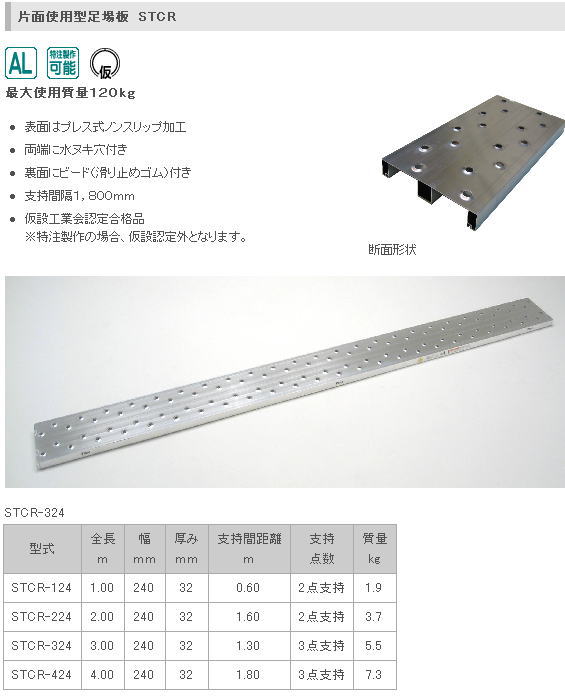 型式 STCR-124 STCR-224 STCR-324 STCR-424 型式 STFR-224 STFR-324 STFR-424 型式 STSH-324 STSH-424　