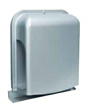 西邦工業　外壁用ステンレス製換気口〈深型フード ワイド水切り付〉薄型内ガラリ 左右下部開放 防火ダ..