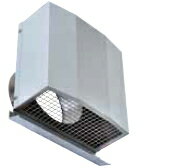 西邦工業　外壁用ステンレス製換気口〈パイプフード〉金網型3メッシュ ワイド水切り付(厚型・金網)　FF..