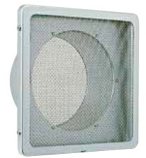 西邦工業　外壁用アルミ製換気口〈フラットグリル〉角金網型10メッシュ 低圧損 2管路仕様　KNK125-VM　..