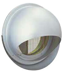 西邦工業　外壁用アルミ製換気口〈セルフード(ワイド水切り付)〉同芯金網型10メッシュ 防火ダンパー付（72℃）　SFND150M　A寸法146　標準品【10メッシュ】