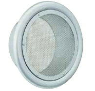 西邦工業　外壁用アルミ製換気口〈フラットグリル〉金網型10メッシュ 低圧損　SN125　A寸法120　標準品..