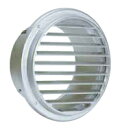 西邦工業 外壁用アルミ製換気口〈ベントキャップ〉薄型 大口径 SV250G A寸法245 標準品(網なし)