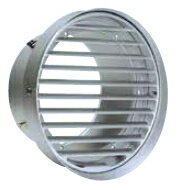 西邦工業　外壁用アルミ製換気口〈フラットグリル(水切り付)〉内向ガラリ型 水切り付 低圧損 2管路仕様..