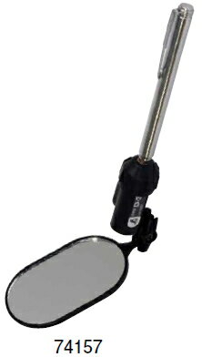 シンワ測定　点検鏡　ライト付　D-3　楕円型　50×80mm　74157