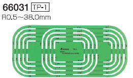 シンワ測定　テンプレート図形定規　TP-1　コーナー定規　66031