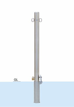 帝金　バリカー　ピラー型　スタンダード　S52-PK（脱着式カギ付）【個人宅配送の場合は都度送料お見積りとなります】