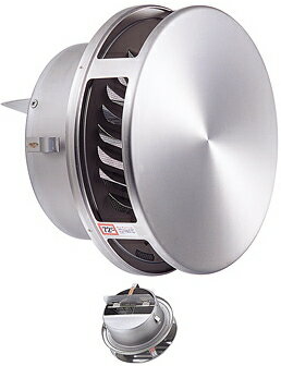 宇佐美工業　UK-FWN150SHD【選択：HLP/MG】　〈ステンレス製　フラット型風防付ガラリ　溶接組立式　防火ダンパー付〉