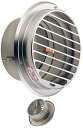 宇佐美工業 UK-SBV150BTFD【選択:MG/MB/DK】 〈ステンレス製 丸型ガラリ ビス脱着式 低圧損 防火ダンパー付〉