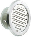 宇佐美工業 UK-SCN75B【選択:BK/WH/MW/CS】 〈ステンレス製 丸型ガラリ・クーラーキャップ兼用 ビス脱着式〉