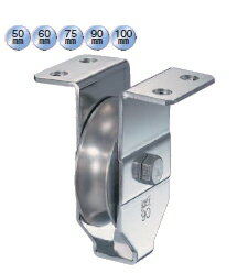 ヨコヅナ　Hプ−リー　N型　溝R車型　ステンレス枠　90mm　HBSN0901【1個入】