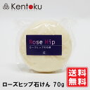 山澤清 ローズヒップ石けん 70g オーガニック 洗顔石けん 手作り石けん フェイスソープ 石鹸 乾燥肌・敏感肌の方にオススメ オードリーインターナショナル バラ ノンアルコール 細かい泡立ち 定形外発送 送料無料【代金引換不可】