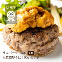 テレビで紹介された 溢れる肉汁 うにと食べる信州牛 A5 うにバーグ3個と大粒濃厚うに100gのセット ハンバーグセット ハンバーグ ウニ 詰め合わせ 冷凍食品 冷凍 国産牛 和牛 牛 肉 お肉 にく 生うに 生ウニ 雲丹 美味しい おいしい お取り寄せ お取り寄せグルメ ギフト