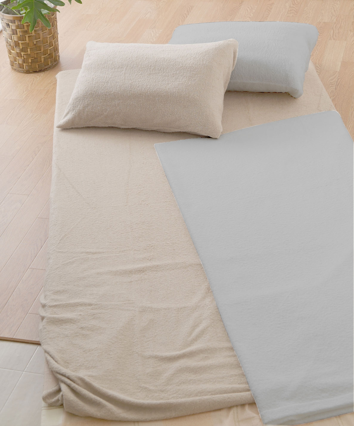 フラットシーツ(ライトベージュ)【エンバランス】 EMBALANCE FLAT SHEET [2]