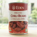 EDEN 有機チリビーンズ(缶)/425g【アリサン】 Organic Chili Beans with Chili Jalapeno