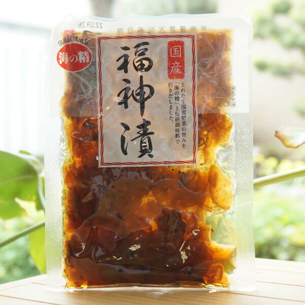 国産 福神漬け/80g【海の精】　とれたての国産野菜の旨みを「海の精」と伝統調味料で引きだしました