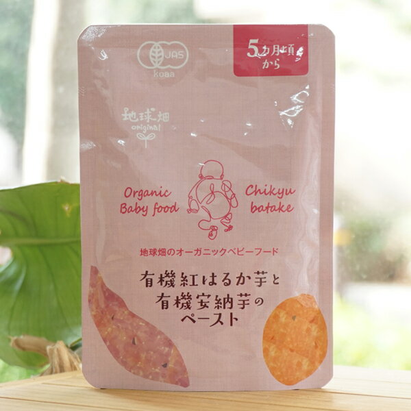 有機紅はるか芋と有機安納芋のペースト 5ヶ月頃から /80g【かごしま有機生産組合】