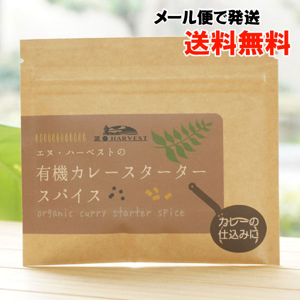 有機カレースタータースパイス/25g【エヌハーベスト】【メール便の場合、送料無料】