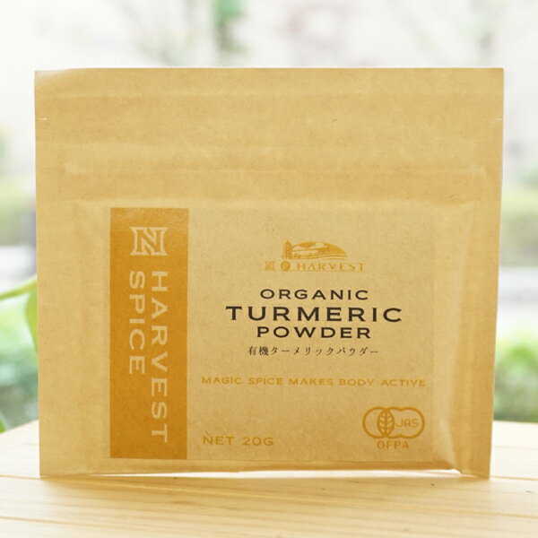 有機ターメリックパウダー/20g【エヌハーベスト】 ORGANIC TURMERIC POWDER