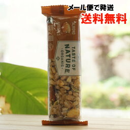 オーガニックフルーツ＆ナッツバー(アーモンド)/1本【むそう】 TASTE OF NATURE ALMOND【メール便の場合、送料無料】