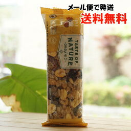 オーガニックフルーツ＆ナッツバー(メープル)/1本【むそう】 TASTE OF NATURE MAPLE【メール便の場合、送料無料】