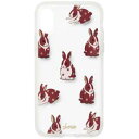 Sonix (ソニックス) iPhone X/XS用ケース 276-0128-0111 CLEAR COAT (CHUBBY BUNNY) (透明/耐衝撃/スリ...