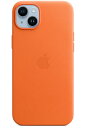 【純正】Apple(アップル) MPPF3FE/A MagSafe対応 iPhone 14 Plus レザーケース オレンジ (沖縄・離島は発送不可)
