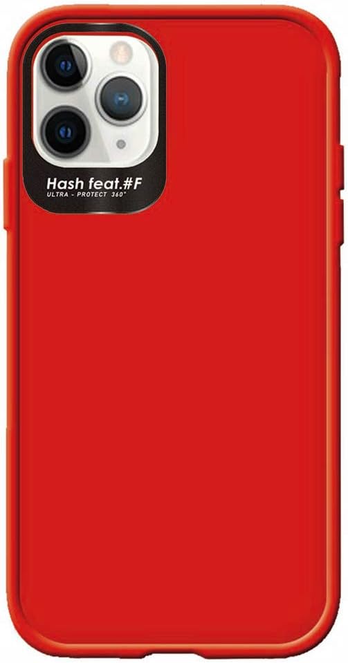 サムライワークス iPhone 11 Pro用 ウルトラプロテクトケース レッド Hash feat. F HF-CTIXI-10RD ハッシュフィート(耐衝撃/保護フィルム付) (沖縄 離島は発送不可)