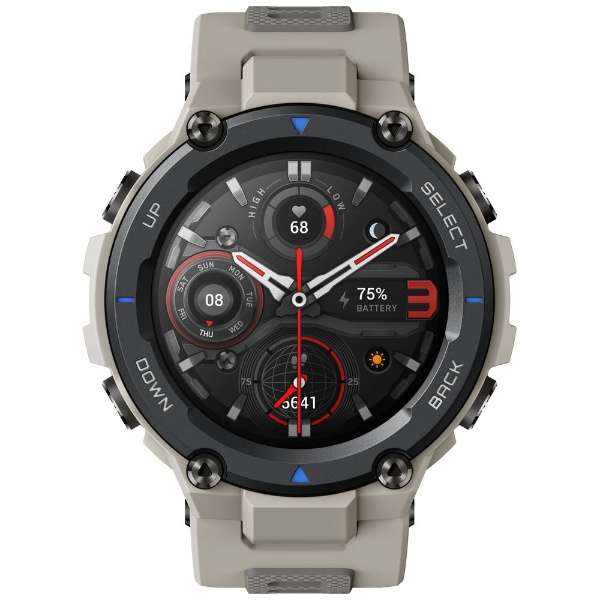 【アウトレット】AMAZFIT (アマズフィット) SP170036C09 スマートウオッチ T-Rex Pro グレー (沖縄 離島は発送不可)