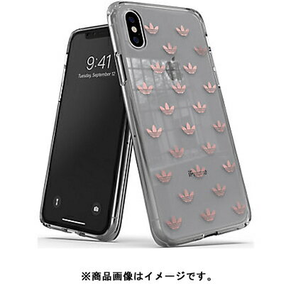 adidas(アディダス) iPhone X/XS用 ケース クリア x ローズゴールドロゴ OR Snap case ENTRY SS19 for iPhone X/XS (沖縄・離島は発送不可)