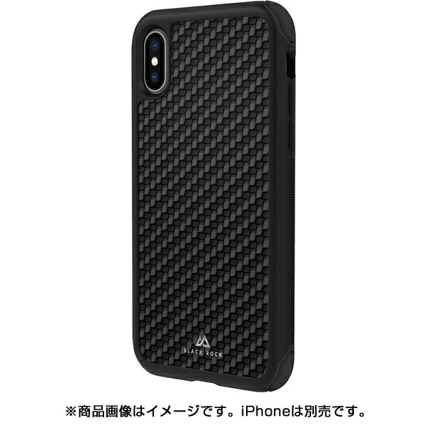 Black Rock 1060RRC02 iPhone X/XS用 Robust Case Real Carbon-Black (耐衝撃/リアルカーボン/ドイツ発) (沖縄 離島はメール便のみ発送可能)