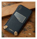 【本革】n.max.n iPhone X/XS用 ケース 本革レザーケース (ネイビーブルー) Classic Minimalist Series AP-PHXR-7402 (本革背面ケース/カード収納) (沖縄・離島はメール便のみ発送可能)
