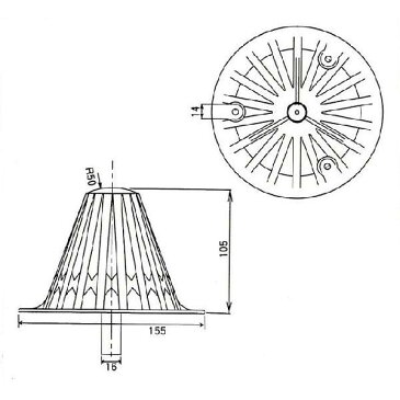 塩ビストレーナーキャップ　タテ引NH-15T　巾155mm用(屋上用)