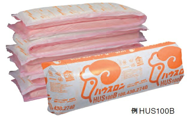 *【法人限定】高性能グラスウール　断熱材【ハウスロン　HUL75B】厚さ75mm x430mm x2740 　入数：17枚（約6.4坪） 密度10khg