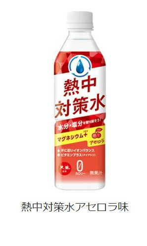 【在庫あります】熱中対策水【アセロラ味】 500ml　 24本入り(4)
