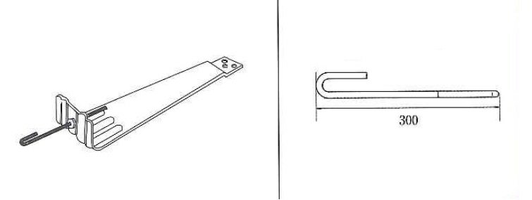 *ゆきもちくん 上部取付部品A-9-30 雪止金具取付用ワッシャー2ヶ　ナット2ヶセット（無塗装）（株）キ..