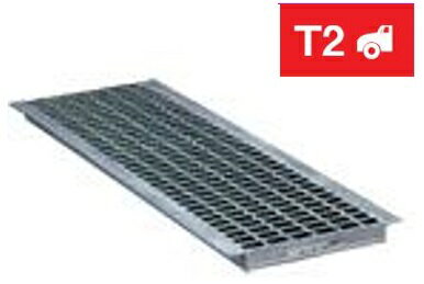 *ヨド グレーチング T2（乗用車程度） U字溝ぶた ノンスリップセーファー 【KUH24h25】