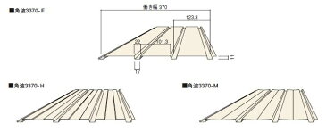 カラートタン0．3mm　角波 3山（3370）長さ8尺（2424mm）カラー鋼板　1枚売りガルバリウム鋼板製 (トタン)　外壁材【ニスクPro】プロ成形品