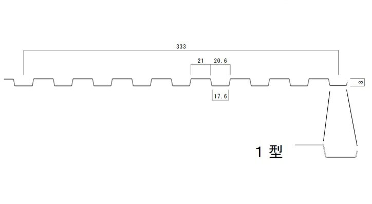 エイトライン 8山角波色限定 JFE鋼板 【きわみ】【極みMAX】シルバーブラック板厚0.35mm 1メートルあたりの価格 792円ガルバリウム鋼板トタン板 シートコイル