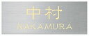 表札 戸建 金属表札 ネームプレート メタルサイン EMPY2-S-202 エクスタイル