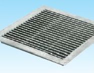 グレーチング四面ツバ付き桝蓋用 細目ノンスリップ 355mm用 適応荷重T-2 重量 8.1kg 形式記号 WUCS-X-4..