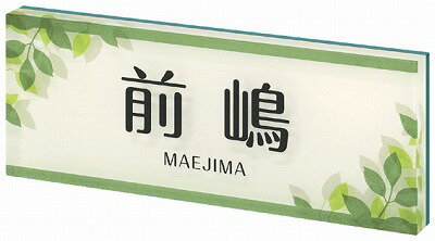 表札 戸建 アクリル表札 ネームプレート PLY（プライ）　MSPYY-12-12(ブラック) 丸三タカギ