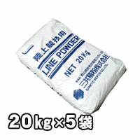 ラインパウダー・スポーツ石灰・スポーツライン引き 20kg お徳用5袋セット