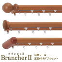 LIXIL ウィンドウトリートメント Brancher カーテンレール 装飾レール 正面付け ダブルセット kenzai