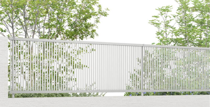 フェンス LIXIL フェンスAB TR1型(縦格子1) T-6 本体 2000mm(フリーポールタイプ専用)×600mm リクシル フェンス 目隠し おしゃれ リフォーム DIY kenzai