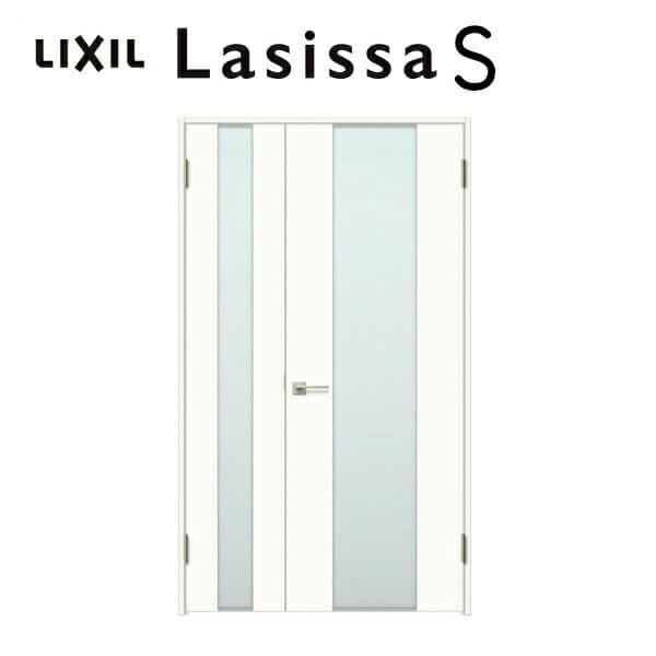 室内ドア 親子ドア ラシッサS LGN ノンケーシング枠 1220 W1188×H2023mm ガラス入りドア 錠付き/錠なし リクシル LIXIL 屋内 セミオーダー 建具 ドア 木製 おしゃれ 室内ドア 交換 リフォーム DIY kenzai
